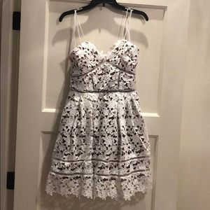 Self Portrait Mini Azaelea Dress (white) size 6
